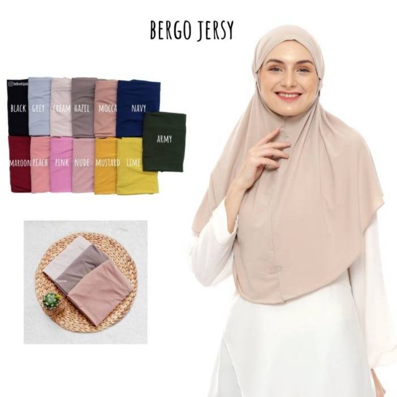 Leika - Hijab Bergo Jersey