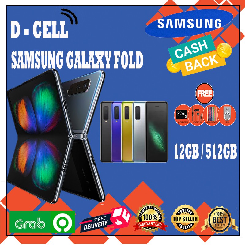 Samsung Galaxy Fold 12GB/512GB Ram 12GB Internal 512GB Blue Black Green Silver Garansi RESMI
