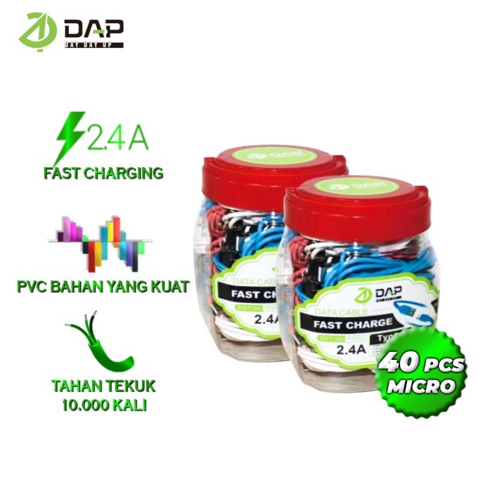 Kabel Micro USB DAP DGM100 Kabel Data Micro USB Fast Charging -ISI 40-