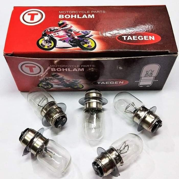 BOHLAM DEPAN STD (TAEGEN) GRAND 12V 25 WATT &amp;  BOHLAM STOP STD(TAEGEN) 12V 21/6 WATT BEBEK DAN METIK