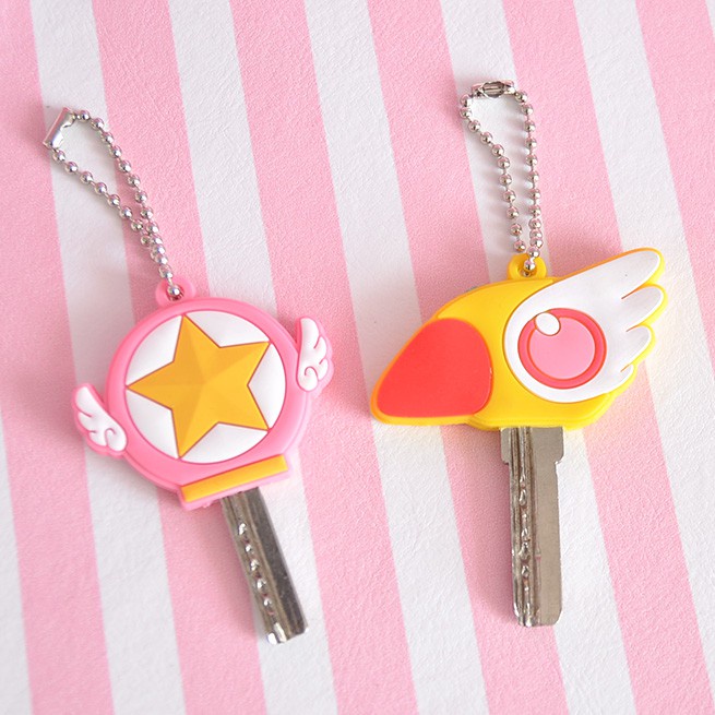 KCCS cardcaptor sakura clow card key cover bungkus kunci keychain gantungan kunci