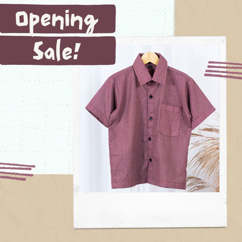 KEMEJA POLOS ANAK COWOK