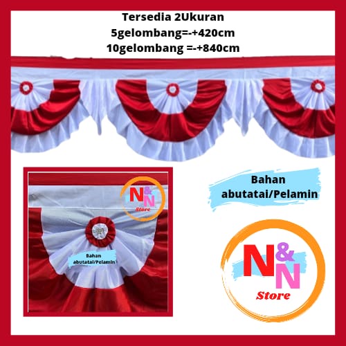 Bendera merah putih Panjang Background merah putih polos