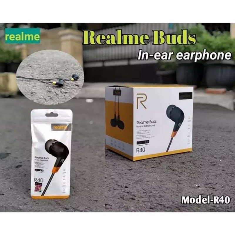 GROSIR HANDSFREE REALME BUDS R40 STREO BASS