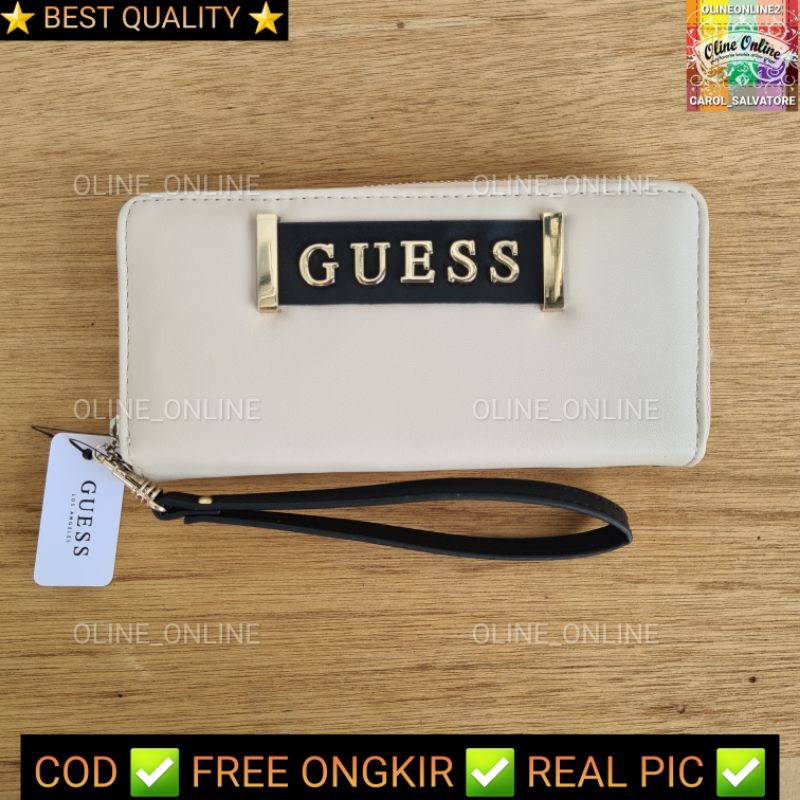 dompet kerrigan emboss black cream white pink beige logo brown black logo black zipper wallet long wallet dompet panjang roomy paspor bag wallet big size gs gb