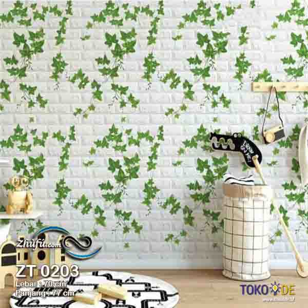 3D Wallpaper/EMBOSSED/TEXTURE Foam Brick - Bata Daun