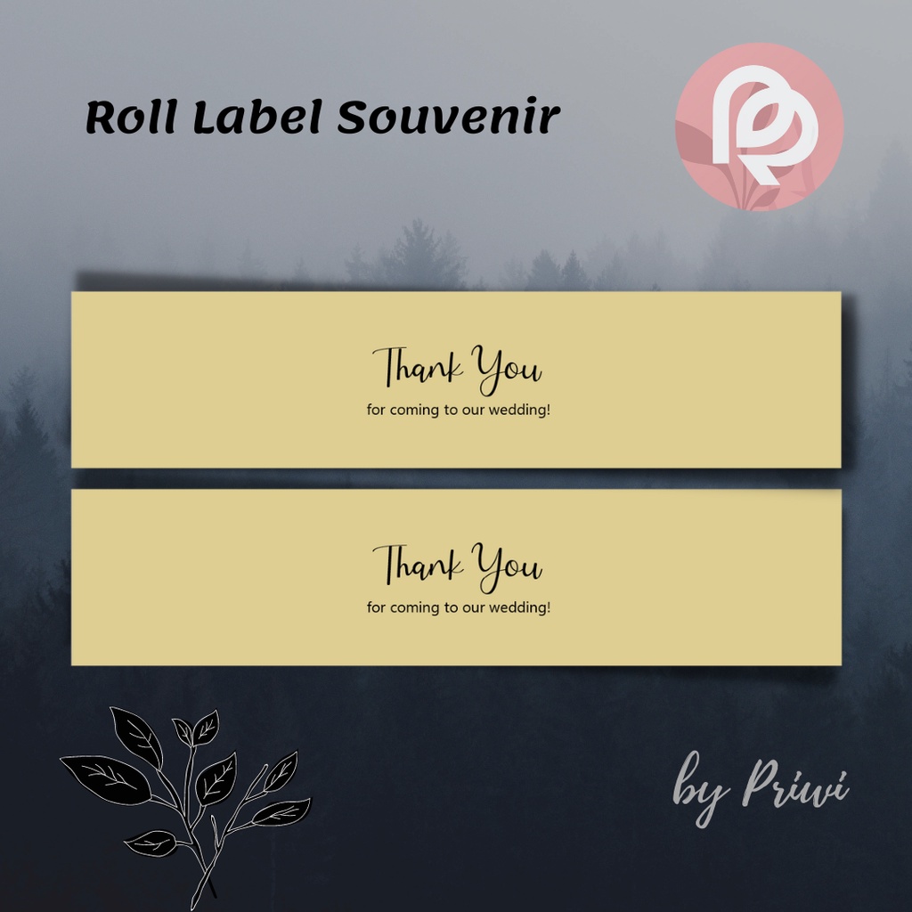 

ROLL LABEL SOUVENIR WEDDING FREE PEREKAT PAPERBELT