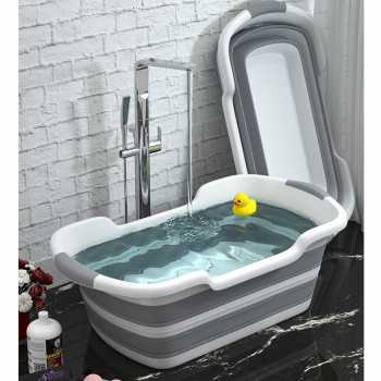 Bak Mandi Bayi Lipat Baby Bathtub Bak Mandi Anak Kecil Foldable Baby Bathtub