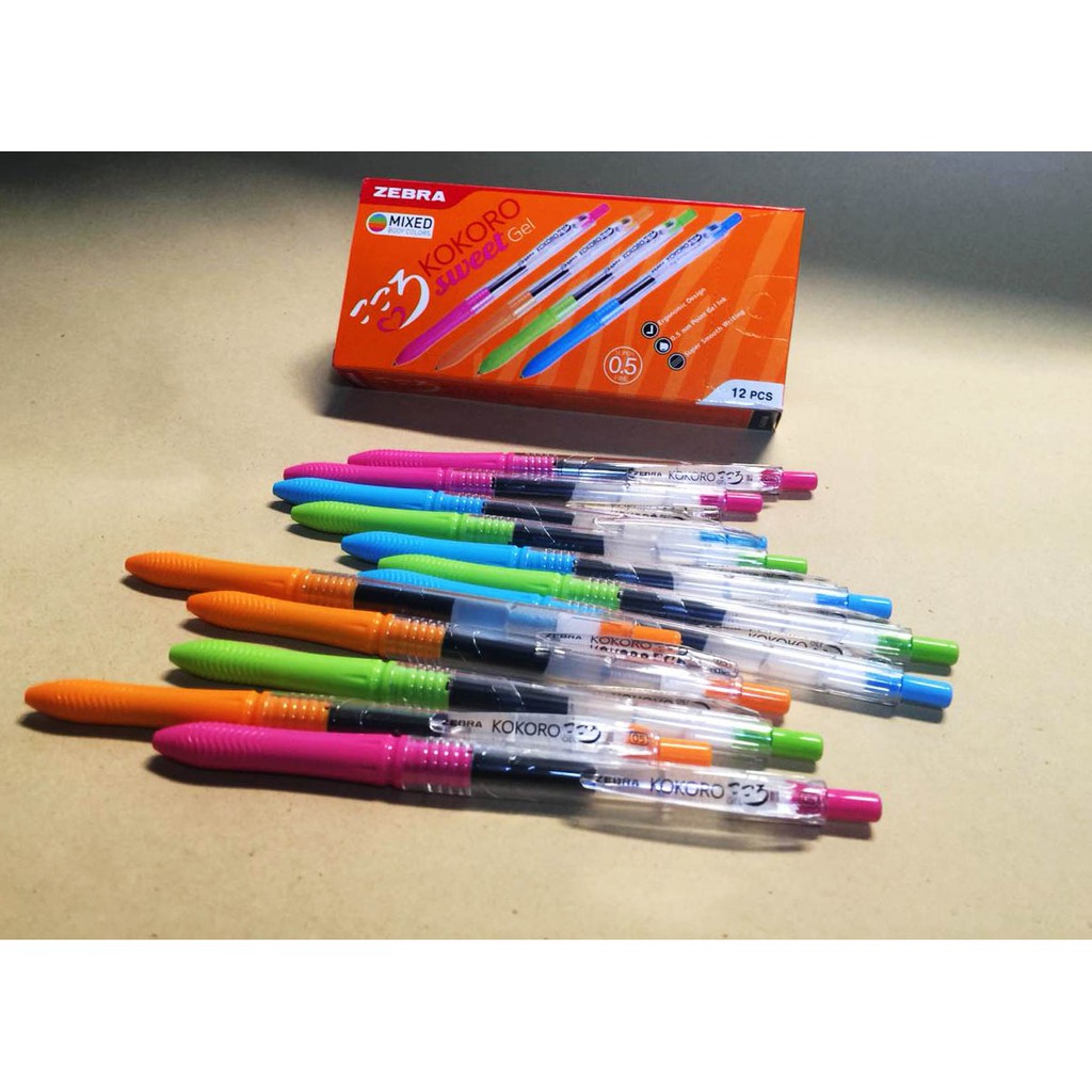 Pulpen Zebra Kokoro | Zebra Kokoro Pen Gel 0.5 | Ballpoint Zebra Kokoro | Pulpen Kokoro Sweet&Warna
