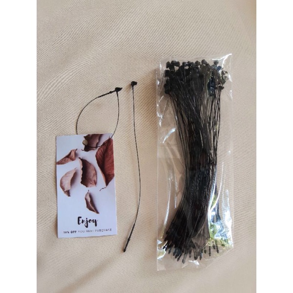 

Loop pin / lock string / lock pin / loopin HITAM 5 inchi isi 100 merk GBL