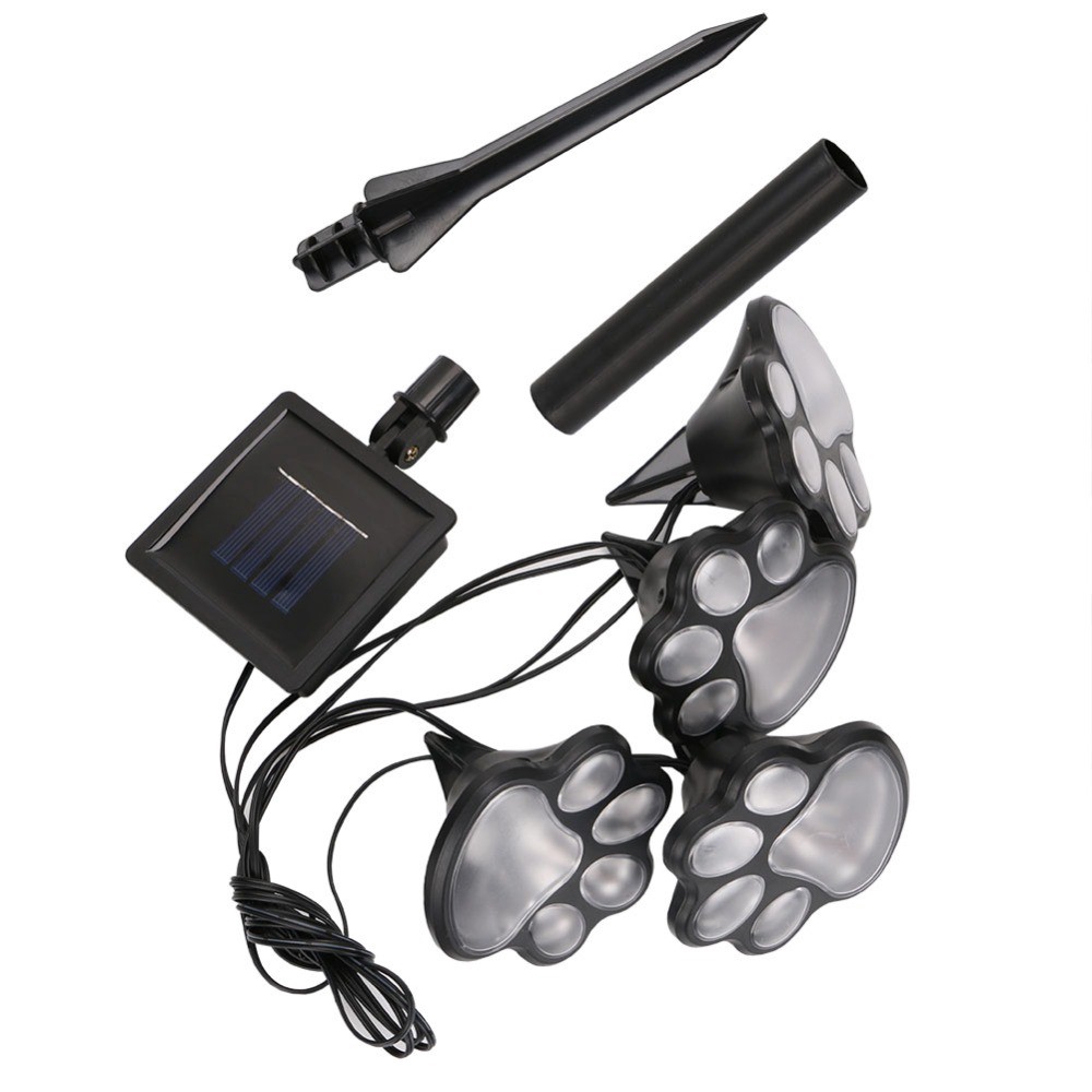 Lampu Led 4 Jenis Bentuk Cakar Anjing Tenaga Surya Untuk Dekorasi