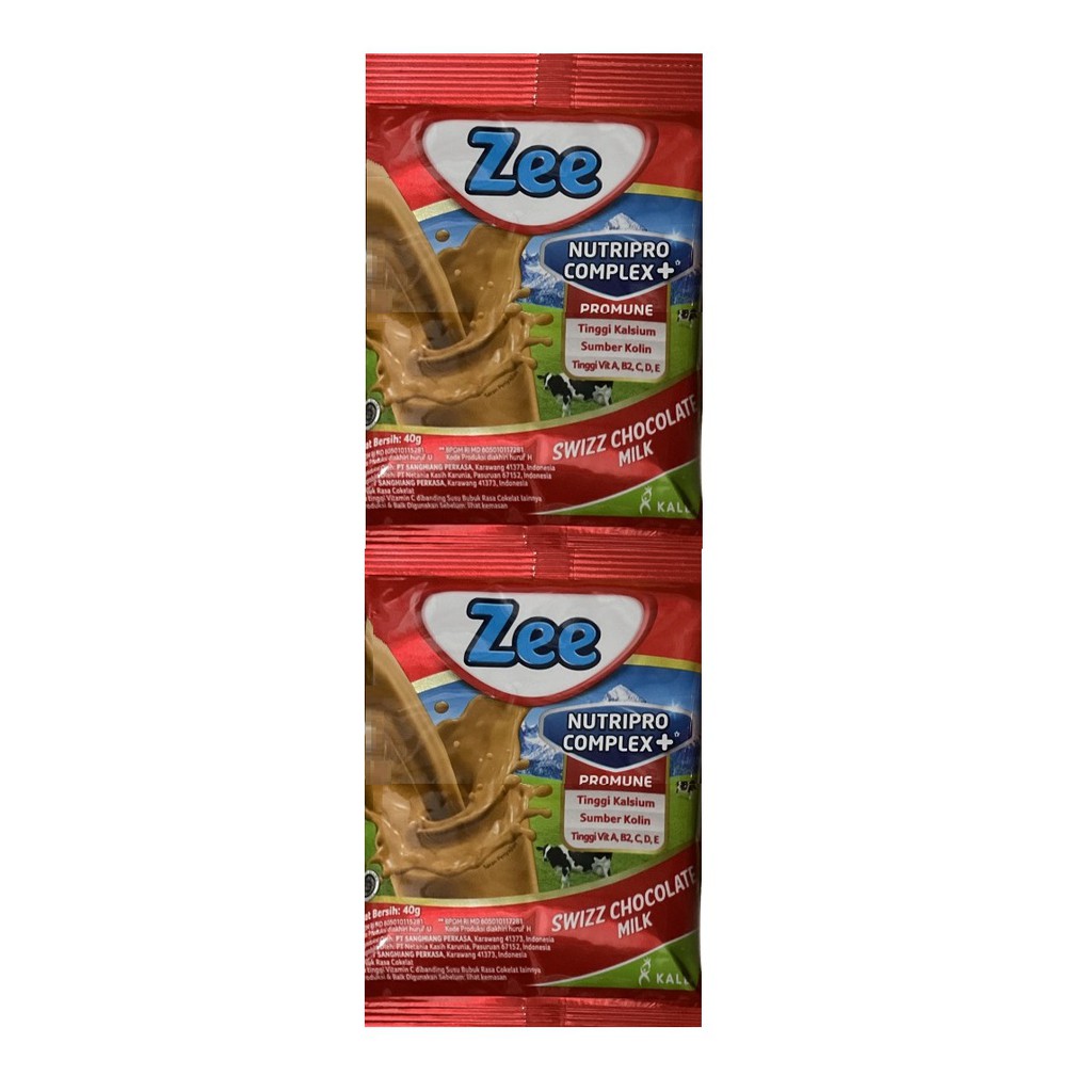 Zee Sachet Coklat 10x39 gr (1 renceng 10 sachet)
