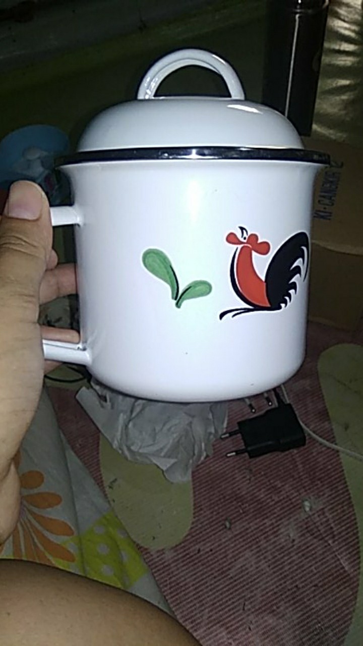 Panci Enamel Kecil Minipot 12cm Ayam Jago