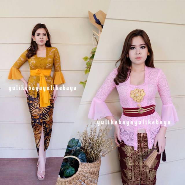 Kebaya Bali Modern Lengan Lonceng | kebaya kondangan wisuda