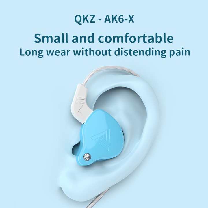 QKZ AK6X QKZ AK6 X In Ear Earphone IEM Hi Res Headset with Mic alt AK5 AK7