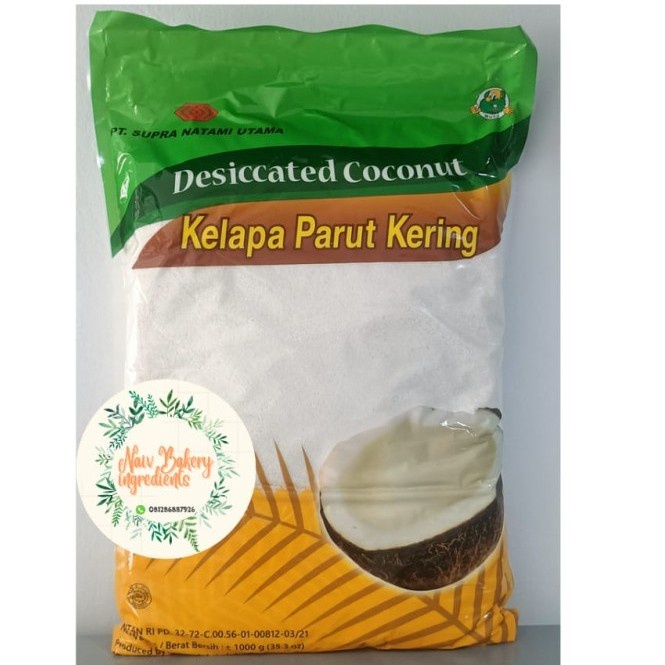 KELAPA PARUT KERING (HALUS) / DESICCATED COCONUTS 1KG