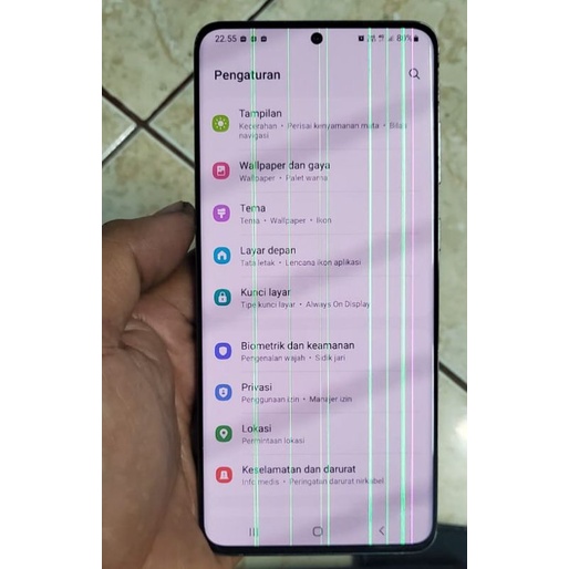 LCD samsung s20 plus original copotan