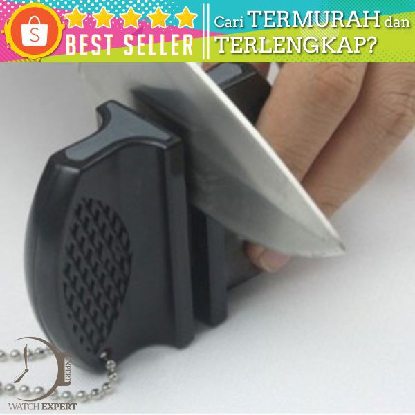 ONEUP Pengasah Pisau Mini Portable Knife Sharpener - MDQ001 - Black