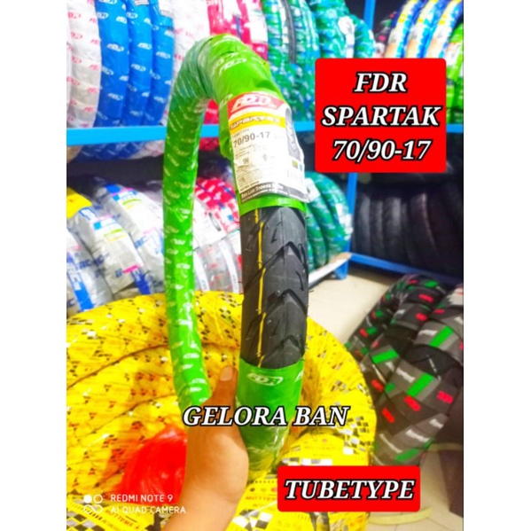 ban fdr spartak 70/90-17 non tubeless ban montor ring 17 ban honda astrea supra :ega jupiter satria 