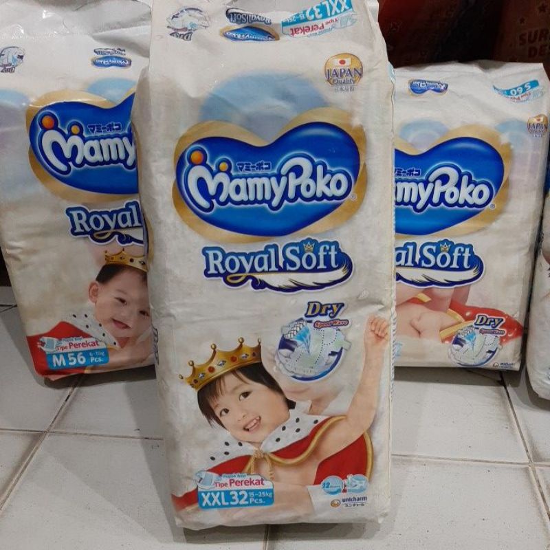 Mamypoko Royalsoft perekat S60 M56 L48 XL40 XXL32