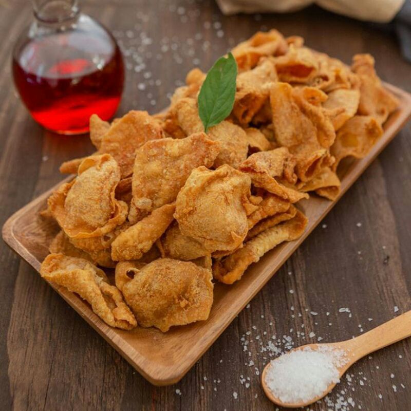 

Keripik Kulit Krispy Pedas daun jeruk bandung