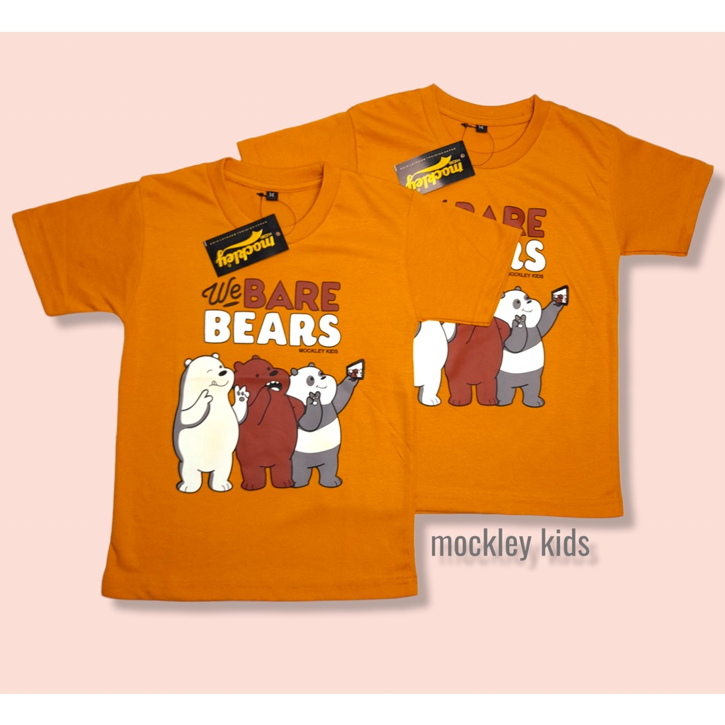 Baju kaos Anak we Bare bears laki laki perempuan terbaru/kaos anak we bare bear/atasan kaos anak we 