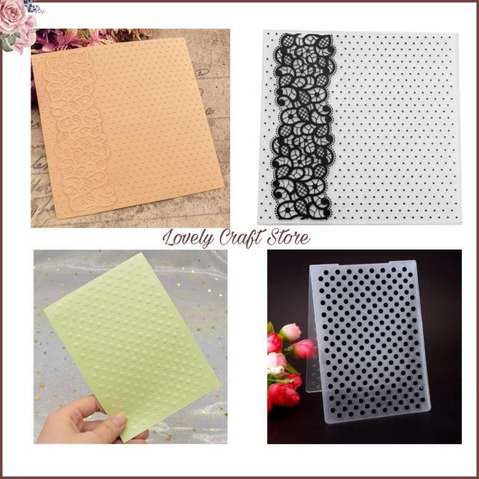 

Produk Terbaik] Embossing Folder Dot Utk Kartu Ucapan, Scrapbooking, Sizzix - 15X15