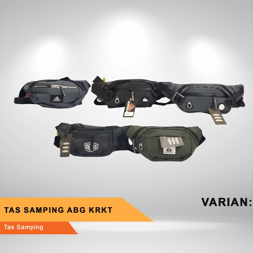 TAS SAMPING DISTRO KRKT - Waist Bag Pria