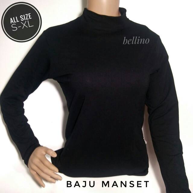 Baju Manset Spandek / Kaos Tangan Panjang Oblong Berkualitas Baju Dalaman Manset Baju Premium Allsize Fit XL