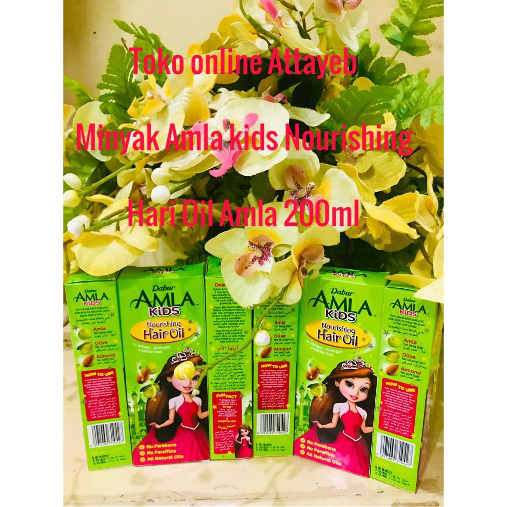 Dabur Amla Kids Nourishing Hari Oil 3 IN 1 Amla + Almon + Olive Untuk Memperkuat Akar Rambut Tidak Rontok-4