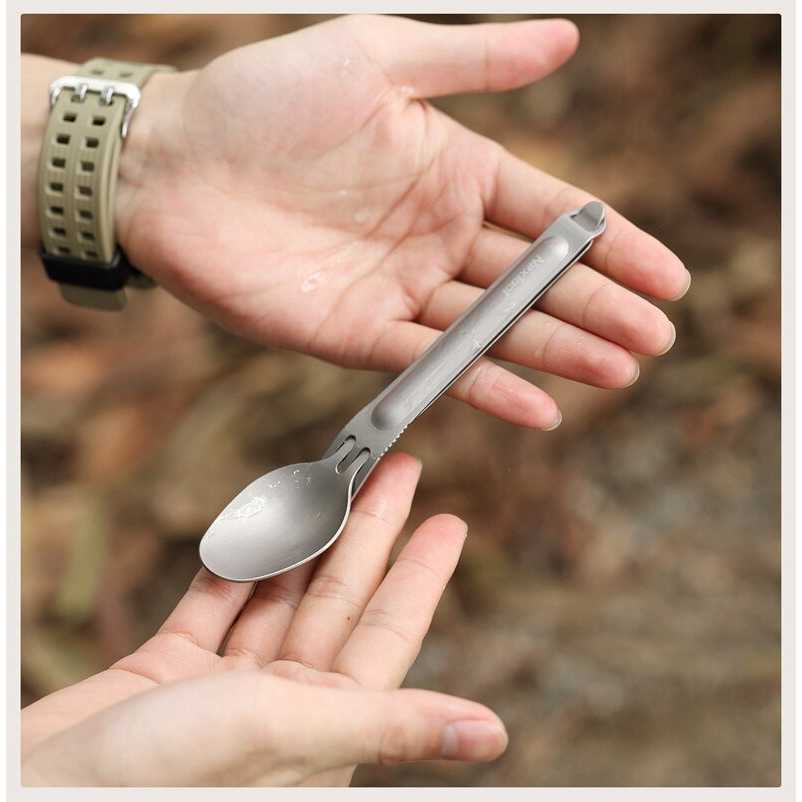 TD-AI04 NexTool Sendok dan Garpu Camping Separable Portable Titanium - KT5525