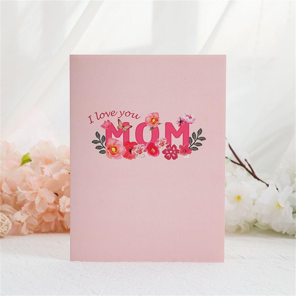 Kartu Ucapan Model Lipat Desain Bunga Untuk Hari Ibu