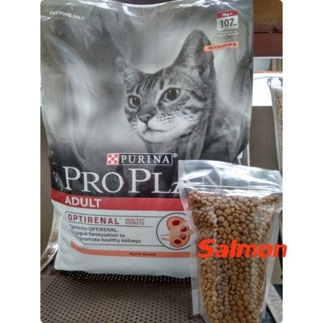 Proplan adult Salmon flavour 500 gr makanan kucing 500gr REPACK