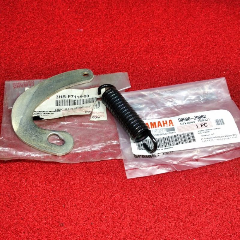 TAPAL KUDA + PER STANDAR DUA RX KING ORI YGP RX-KING RXS PIR SPRING MAIN STAND LINK TENGAH TAPEL