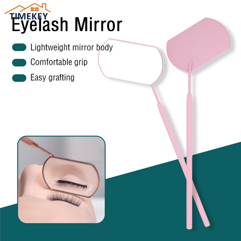 TK Spray Paint Eyelash Inspection Mirror Beauty Tool Grafting Eyelash Glass Mirror Handheld Inspection Mirror