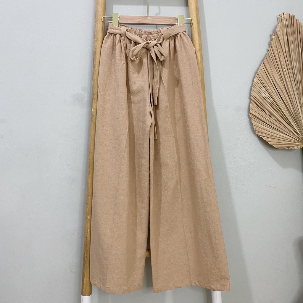 KULOT LINEN PANTS CELIA CELANA KANTOR DAILY PREMIUM B553