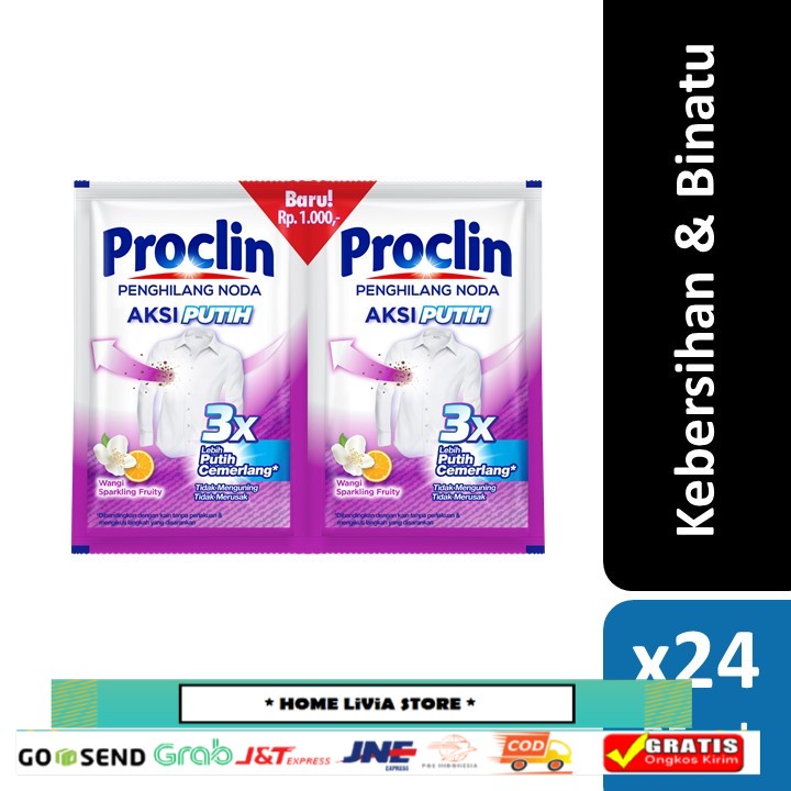 Proclin Aksi Putih Sachet 24 x 25 mL