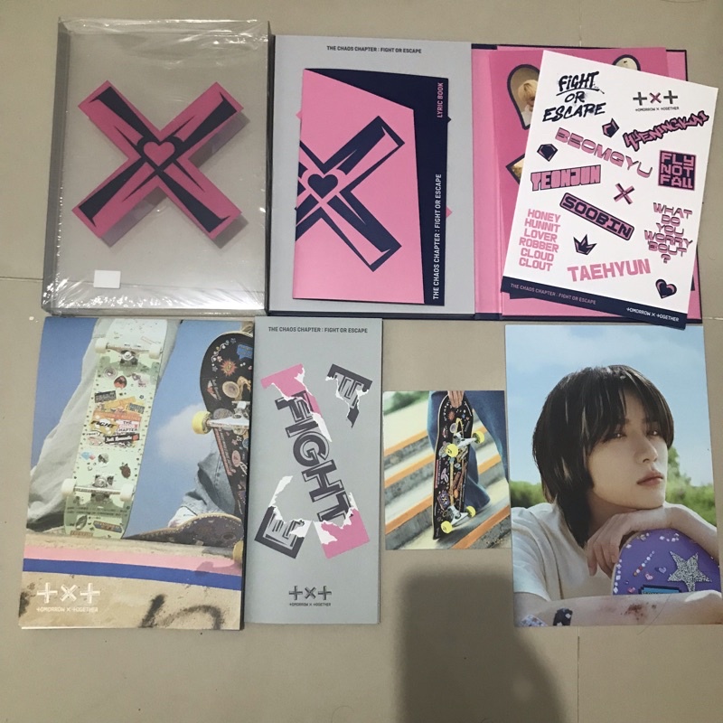ALBUM ONLY TCC FIGHT OR ESCAPE (TCCFOE) TXT + POSTCARD BEOMGYU + AR CARD TAEHYUN