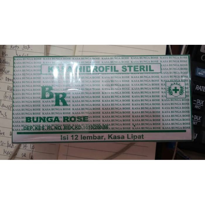 Kasa steril / kasa hidrofil steril / kasa lipat - Bunga rose