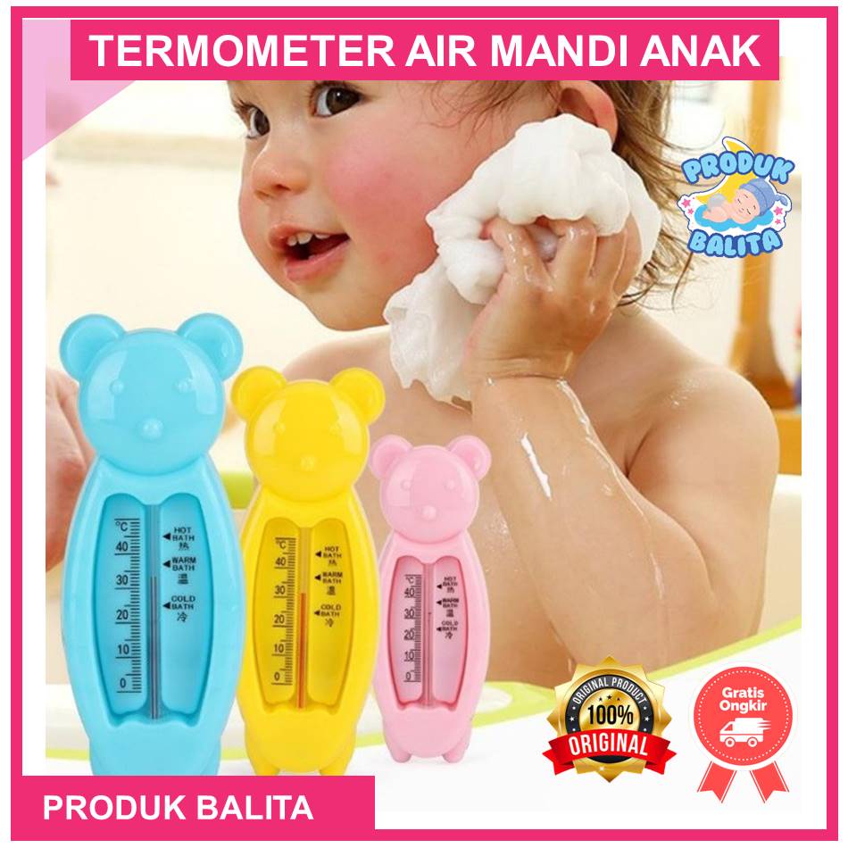 Termometer Air Mandi Anak Bayi Bentuk Beruang Thermometer Pengukur Suhu Air Bak Mandi Anak Bayi