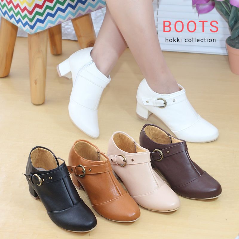 Boots heels 5 cm korea style