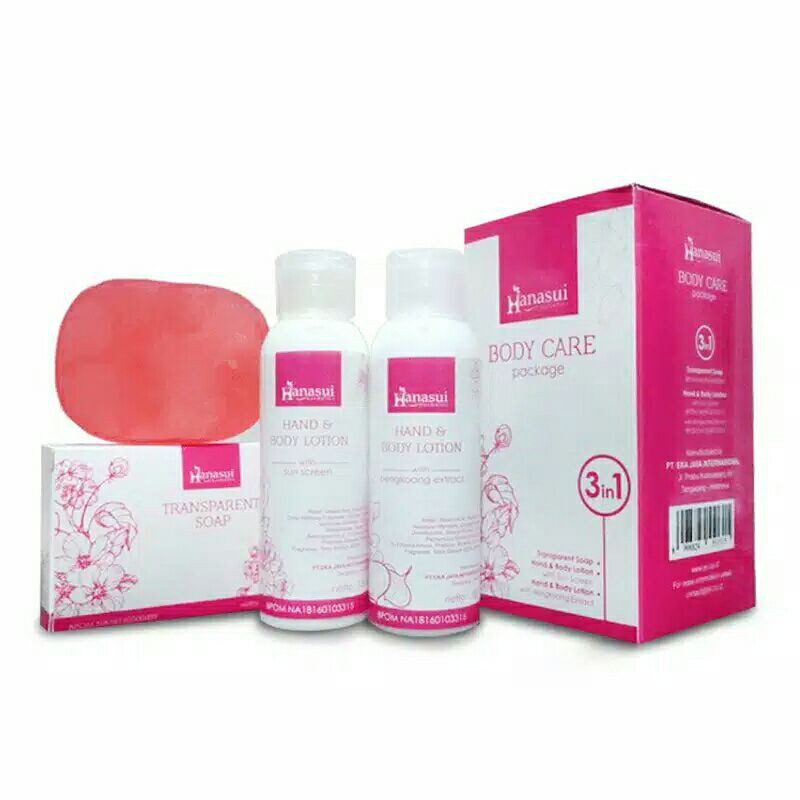 ⭐️ Jendela Kosmetik ⭐️ Hanasui Body Care 3 in 1 / Paket Body Lotion Hanasui / Lotion Hanasui / Hanasui Lotion / hanasui Body Lotion