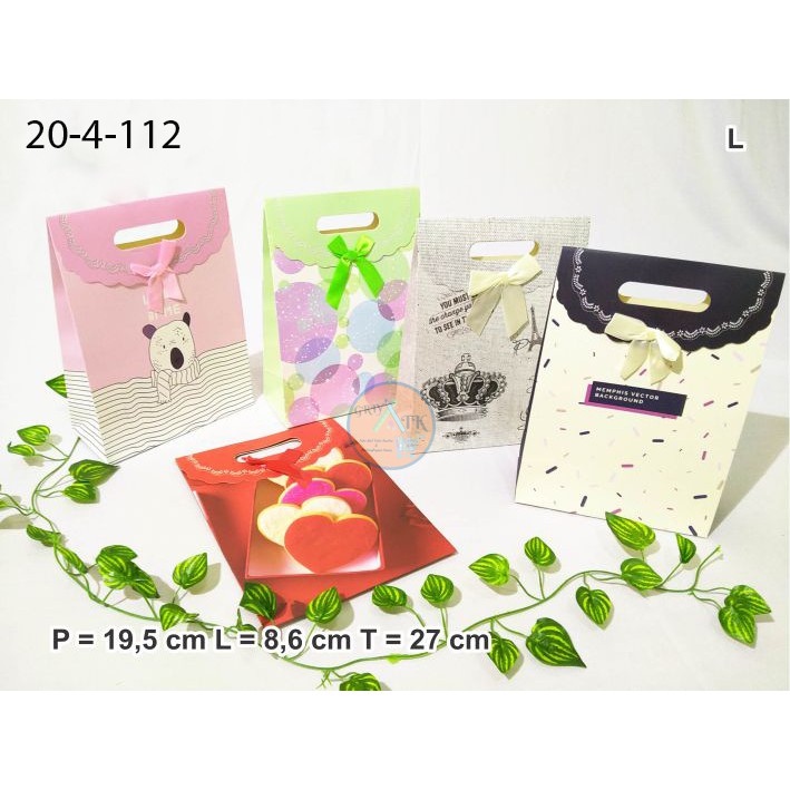 

Tas Kertas Paper Bag Shopping bag Motif Fancy Ukuran Large