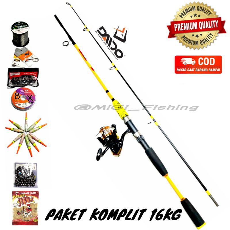 JORAN SET KOMPLIT  Joran pancing laut 180cm kekuatan 16kg  japan style