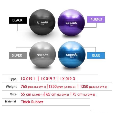 Bola Fitness Yoga Speeds/GYM BALL