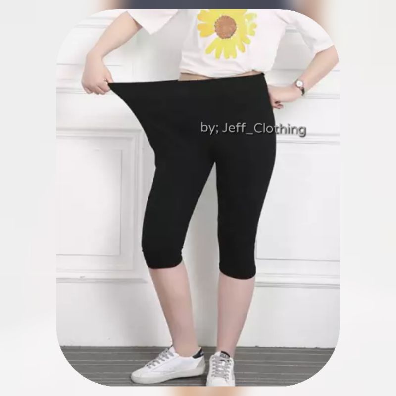 Celana Legging Pendek 3/4 Wanita Premium | Legging 3/4 | Lejing Pendek | Leging Pendek | Laging Pendek