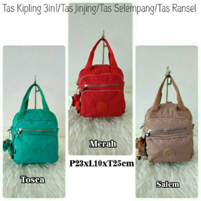 Tas Kipling 3in1