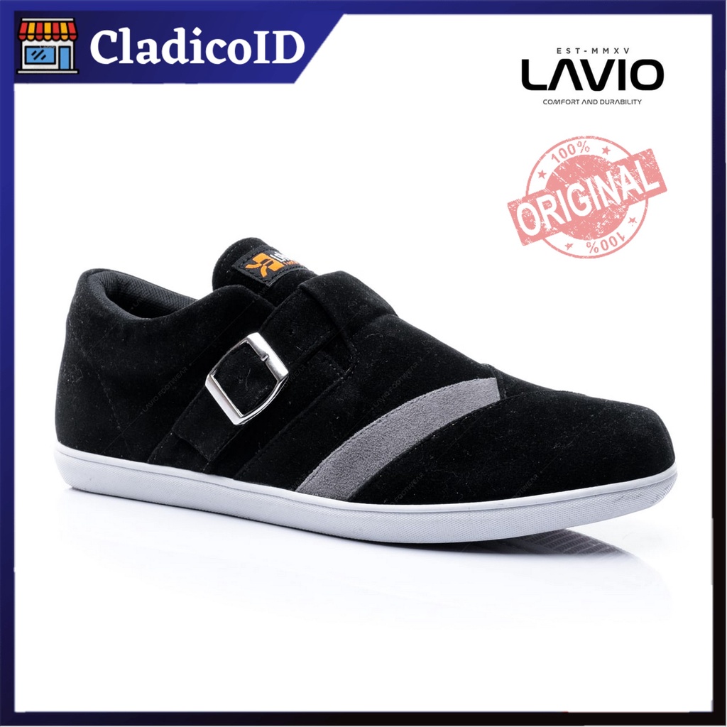 Sepatu Casual Lavio Alpha  Pria Terbaru Model Keren dan Trendi Bahan Suede High Quality Spatu Kasual Kuliah Sekolah