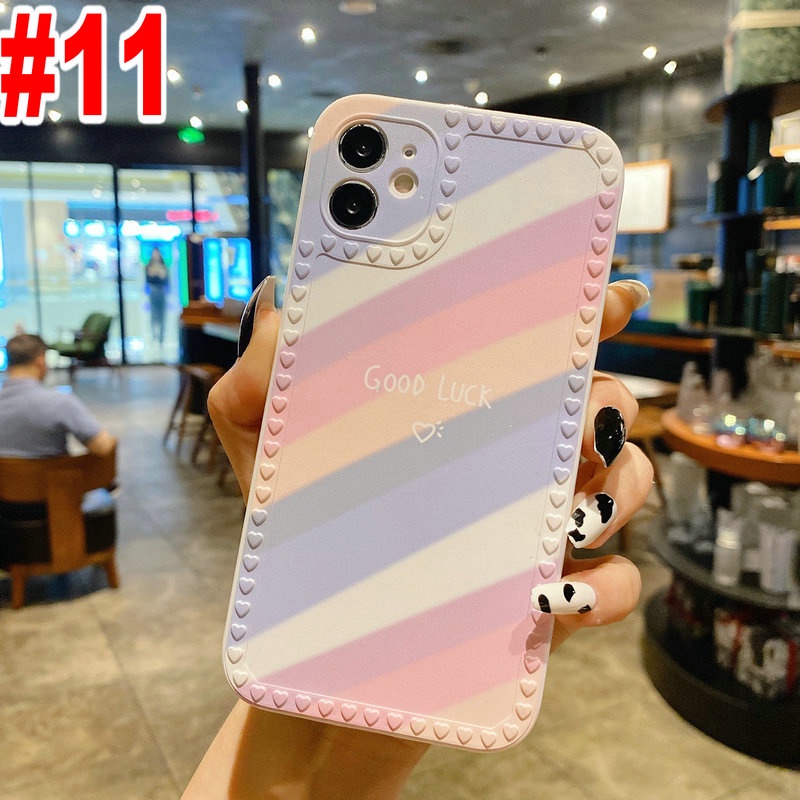 SHC| Casing HP OPPO A95 A1K A16 A15 A15S A74 A54 Reno 5F 4F 5 A5S A12 A7 A11K A53 A33 A3S A12E A52 A92 A57 A39 A83 A5 A9 A31 2020 F1S F9 Pro F11 Realme 5 5i 6i C3 C21Y C21 C2 C20 C15 C12 C25 Narzo 20 C25S C11 2021 Soft Love photo frame rainbow Phone Case-8