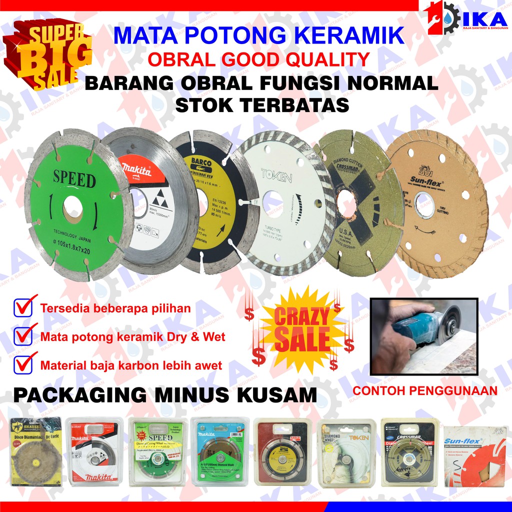 Obral Mata Potong Keramik Granit Murah Makita | Speed | Snauzer | Basah Kering | High Quality